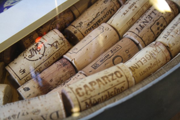 Corks in Enoteca La Piazza Montalcino